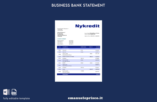 stile verificato Modello di dichiarazione organizzativa della Nykredit Bank Mode